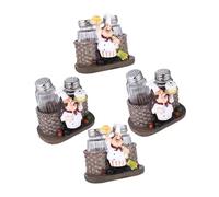 Ciieeo 4 Set Set bottiglie da chef mini barattoli con coperchi barattoli per spezie decorazione shaker per portabottiglie sale resina