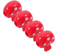 Ciieeo 4pezzi Copertura Testina Spazzolino Denti Viaggio Tappo Protettivo Spazzolino Custodia Portatile Clip Protettiva Plastica Design Fungo Protezione Antipolvere Compatto e Leggero