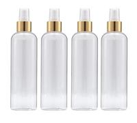 Ciieeo 4pezzi Flaconi Spray Riutilizzabili per Lozione e Olio Essenziale Bottiglie Impermeabili e Anti-perdita Trasparenti e Resistenti al Calore per Viaggi e Uso Quotidiano
