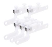 Ciieeo 5 Paia Pulegge per Binari Tende Verticali Magnetiche, Rulli Scorrevoli per Tessuti, Accessori per Tende Elettriche da Interno Chiusura Magnetica, Materiale Plastica Resistente,