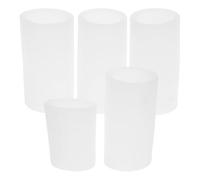 Ciieeo 5 Pezzi Proteggi Dita in Silicone, Finger Covers, Bianco, Anti-freddo, Protezione Dita, per Attività All'aperto e Scenari di Lavoro