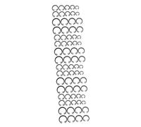 Ciieeo 5 Set Ritenuta Assortimento per Circlip Albero Utile per Riparazioni Meccaniche e Progetti