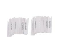 Ciieeo 50 Etichette di Carta Fatte a Mano per Candele, Cartellini Decorativi Rettangolari Chiari, Etichette da Appendere per Bomboniere e Regali Fai da Te, Set da 50 Pezzi per