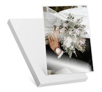 Ciieeo 50 Fogli Pellicola Protettiva per Foto A6 Autoadesiva in Pvc Trasparente, Buste Autosigillanti per Laminazione a Freddo senza Bolle, per Protezione Foto e Documenti Ufficio