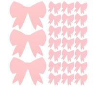 Ciieeo 50 pezzi di segnaposto con fiocco rosa, 4,72 x 3,65 pollici, biglietti di assegnazione posti vuoti, per matrimonio, baby shower, festa di compleanno, forniture per apparecchiare la tavola