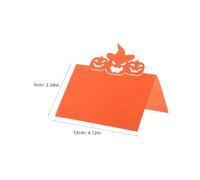 Ciieeo 50 Pezzi Pumpkin Place Cards Paper For Halloween Dinner And Thanksgiving Table Setting Foldable Harvest Seating Cards For Wedding Party Banquet Reception