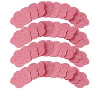 Ciieeo 50 Spugne Detergenti per Viso in Cellulosa Biodegradabile a Forma di Fiore, Spugne Struccanti Compatte per Lavare Viso, la Pulizia Quotidiana e Viaggi