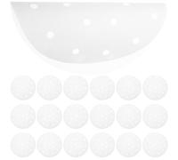 Ciieeo 500 Pezzi Carta Pergamena Bianca Rotonda per Friggitrice ad Aria e Steamer, Antiaderente e Resistente, Sicura per Alimenti Riscaldamento Uniforme