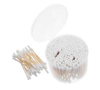 Ciieeo 500pezzi Cotton Fioc Doppia Estremità Con Bastoncini Legno Per Pulizia Delle Orecchie Applicazione Del Trucco e Scopi Cosmetici Realizzato in e Legno Sicuro