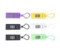 Ciieeo 6 Orologi da Esame Portachiavi Digitali per Studenti, Mini Orologio Elettronico Portatile Display Preciso, Set da 6 Pezzi Portachiavi per Zaino o Passante Cintura, Colore Casuale