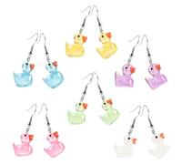 Ciieeo 6 Paia di Orecchini Pendenti da Donna Gancio Orecchini Luminosi al Buio in Vari Colori Gioielli Leggeri e Decorativi per Ragazze Adolescenti Adatti a Feste e Regali