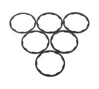 Ciieeo 6 Pezzi Distanziale per Cassetta Bici, Set Nero Lega di Alluminio | Spessori 1/1, 5/2/1, 85/2, 18/2, 35mm, per Volano e Mozzo, Uso Quotidiano e Uscite All'aperto