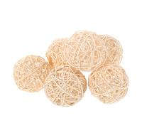 Ciieeo 6pezzi Palline Decorative in Rattan per Ciotole Design Elegante e Versatile per Decorazioni Domestiche Feste di Nozze Spazi Esterni e Centrotavola Rende Le Vostre Composizioni Unic