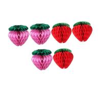 Ciieeo 6pezzi Palline Fragole Nido d Decorazioni Frutta Nido d Frutta Nido d Articoli per Feste