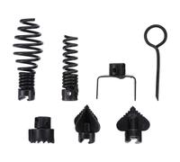 Ciieeo 7 Pezzi Teste in Acciaio per Pulizia Tubi Accessori per Sturalavandini Professionale Testa Trivella Manuale per Drenaggio Rapido in Cucina Bagno e Hotel