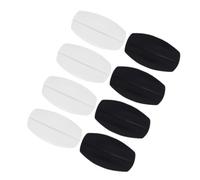 Ciieeo 8 Cuscinetti Silicone in Pezzi Antiscivolo per Spalline Reggiseno | Riutilizzabili, Design Sottile e Invisibile, Facili da Pulire, Riducono i Segni Rossi, 4 Neri e 4 Chiari