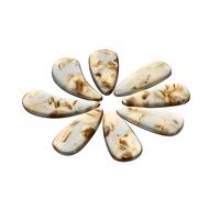 Ciieeo 8 Pezzi Chiodi Guzheng Professionali in Polimero Marrone, Plettri per Dita Design a Doppia Curvatura, Resistente e Leggero per Pratica e Performance di Adulti