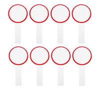 Ciieeo 8 Pezzi Tabelloni Segnapunti Riutilizzabili Palette Cancellabili a Secco Rosse 10x20 Cm Lavagne Portatili per Voto Giudici e attività Sportive