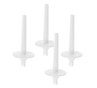 Ciieeo Accessori per Macchina da Cucire, 4 Perni Porta Rocchetta in Plastica Bianca, Ricambi per Uso in Cucito Domestico, Facile Montaggio