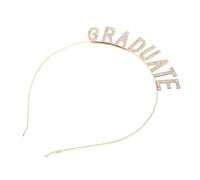 Ciieeo Accessori Per Per La Fascia Di Laurea Decorazioni Banda Per Spa Con Fascia Laureata Fermaglio Per Di Laurea Complimenti Copricapo D'oro Strass in Lega