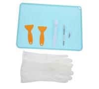 Ciieeo Accessori Pulizia Stampante Kit Completo con Filtro Materiale Polimerico Acciaio Inox Guanti Silicone Resistenti Alte Temperature Spazzola e Raschietto per Manutenzione