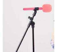 Ciieeo Adattatore per Microfono Wireless Portatile Supporto Impugnatura per Interviste Professionali Compatibile Microfono Lavalier Design Compatto per Reporter in Esterna