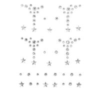 Ciieeo Adesivi per Gioielli da Viso e Occhi Gemme Autoadesive, Decorazioni per Festival e Trucco, Adesivi Pietre Preziose per Unghie e Corpo, Facili da Applicare, Brillanti e Versatili
