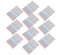 Ciieeo Adesivi Rotondi a Pois Colorati Laser 0,8 Cm, Etichette Autoadesive Lucide per Planner e Ufficio, Confezione da 10 Pacchi 1170 Pezzi, per Decorazioni e Organizzazione Scuola e