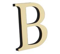 Ciieeo Adesivo da Parete a Specchio Acrilico Lettera B, Decorazione Murale Tridimensionale per Soggiorno e Cameretta, Decorazione Adesiva la Casa, Facile da Applicare, Finitura Light