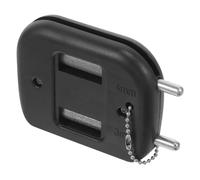 Ciieeo Affilatrice Portatile per Lame da Pattini in Diamante Nero, Strumento Compatto per Affilare i Pattini da Ghiaccio Design Pratico e Multifunzione