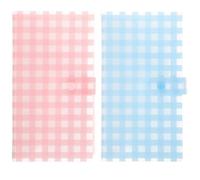 Ciieeo Album Porta Adesivi per Nail Art 2 Pezzi Libro Raccoglitore Adesivi Riutilizzabile in Plastica Trasparente Organizer Compatto per Collezione e Conservazione Manicure