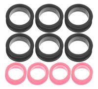 Ciieeo Anelli in Silicone per Forbici da Parrucchiere e Toelettatura Animali, Set da 10 Pezzi Antiscivolo, Flessibili e Confortevoli, Protezione Dita Professionale per Cesoie