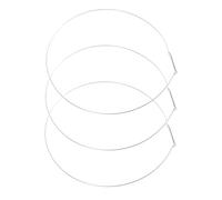 Ciieeo Anello di Serraggio Lavatrice in Filo D'acciaio Argento da 34cm, 3 Pezzi, Facile Installazione, Compatibile Guarnizione Oblò per Lavatrice