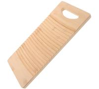 Ciieeo Asse da Lavare in Bambù 40x18 Cm Antiscivolo per Bucato a Mano, Tavola da Lavare Resistente e Pratica la Casa la Scuola, Superficie Ondulata Ergonomica
