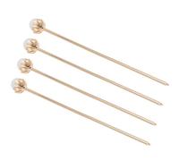 Ciieeo Bacchette per Chioma Cinesi Vintage Perle 4 Pezzi Forchetta per Chioma Elegante in Metallo Lucido da Donna per Matrimoni Feste e Cosplay