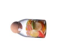 Ciieeo barattolo tappo sughero Serbatoio per alimenti in contenitori serbatoio di stoccaggio in contenitore di stoccaggio in Bicchiere piccolo contenitore teiera