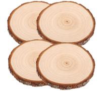 Ciieeo Base per Torta in Legno con Gambe 11 Cm, Set da 2 Portavasi da Interno ed Esterno per Piante Grasse e Bonsai, Supporto per Fioriera da Balcone e Patio