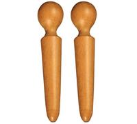 Ciieeo Bastoncini da Massaggio in Legno Naturale 2 Massaggiatore per Punti Trigger e Agopuntura Strumenti per della e Muscolare per Viaggi e Corpo Completo