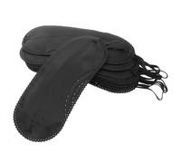 Ciieeo Benda per Gioco Occhi Nera Set da 12 Pezzi con Cinghia Elastica Regolabile Comfort Elevato Accessorio Party Game e Riunioni Familiari