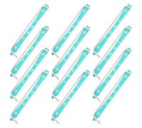 Ciieeo Bigodini per Permanente per Chioma Donna 12 Pezzi in Plastica Leggera Bianco-verde Strumenti per Styling Chioma Corti e Ricci Accessori per Cura