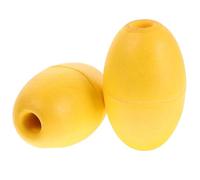 Ciieeo Boa Galleggiante per Kayak e Yacht 2 Pezzi in PVC Boa da Pesca Ovale Gialla Multiuso per Ancoraggio e Segnalazione Accessorio Leggero e Portatile per Sport Acquatici e