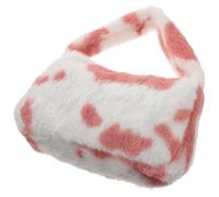 Ciieeo Borsa Donna in Peluche Rosa Grande Capacità, Resistente e Leggera, Design Elegante e Vintage per Viaggi e Weekend