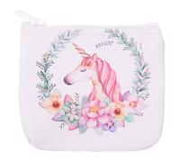 Ciieeo Borsa Portatile Unicorno per Ragazza Piccola Cerniera Borsa Decorativa da Viaggio per Donna Porta Monete e Chiavi Leggera e Pratica per Uso Quotidiano e All’Aperto