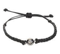 Ciieeo Bracciale Intrecciato da Donna Regolabile Scritta “Ti Amo” in 100 Lingue Braccialetto Elegante Nero e Oro Regalo per Fidanzata Festa della Mamma e Natale