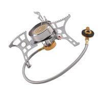 Ciieeo Bruciatore per Stufa ad Accensione Piezoelettrica Antivento Portatile in Acciaio Resistente alle Alte Temperature per Campeggio e Riscaldamento Outdoor