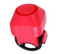 Ciieeo Campanello Elettrico per Bicicletta, Clacson da Manubrio Rosso | Montaggio Cinghia Elastica, Plastica, per Mountain Bike e Bici da Città, Uso Sotto la Pioggia