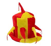 Ciieeo Cappello Clown Divertente per Halloween e Copricapo per Feste Cosplay e Mascherate Adulti Accessorio Costume Giullare per Party e