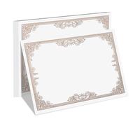 Ciieeo Carta di Certificato Bianca 30 Pezzi A4 21X29,5 CM Stampa a Lamina Oro, Carta per Certificati di Premio e Diploma, per Scuole, Aziende e Accademie, Fogli Stampabili Resistenti