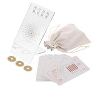 Ciieeo Carte Oracolo i Ching Design Unico per Principianti 64 Esagrammi, Set Divinazione in Plastica e Carta per Apprendimento e Collezione