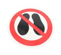 Ciieeo Cartelli Adesivi di Avvertimento Rotondi Vietato Calpestare', in Materiale Resistente e Visibile, Utilizzabili in Ambienti Interni ed Esterni per Sicurezza dei Pedoni